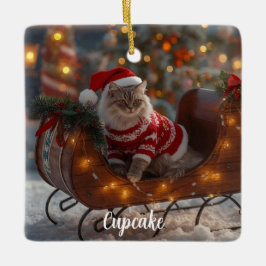 Doppel Trouble Persische Katze Weihnachten Persona Keramikornament
