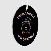 Doppel- und Trouble-Acryl-Ornament Ornament (Vorderseite)