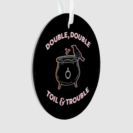 Doppel- und Trouble-Acryl-Ornament Ornament (Vorderseite)
