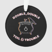 Doppel- und Trouble-Acryl-Ornament Ornament (Vorderseite)