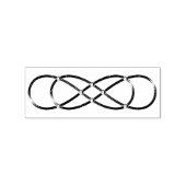 Doppel Unendliches antikes Gold + Ihre Ideen Gummistempel (Prägung)