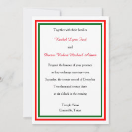 Doppel-Weihnachtsfeier - 12x18 Hochzeitseinladung Einladung