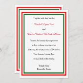 Doppel-Weihnachtsfeier - 12x18 Hochzeitseinladung Einladung (Vorne/Hinten)