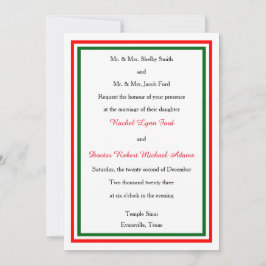 Doppel-Weihnachtsfeier - 12x18 Hochzeitseinladung Einladung