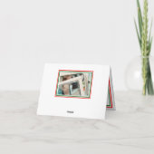 Doppel Weihnachtsfeier - Dankeschön Karte (Rückseite)