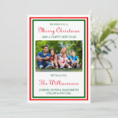 Doppel-Weihnachtsfeier-Foto - 12x18 Weihnachtskart Feiertagskarte (Stehend Vorderseite)