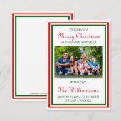 Doppel-Weihnachtsfest-Foto - 3x5 Weihnachtskarte Einladung (Vorne/Hinten)