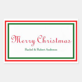 Doppel-Weihnachtsfilm - Rechteck-Aufkleber Rechteckiger Aufkleber