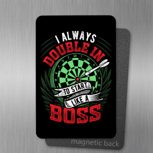 Doppel wie ein Boss - Dart Fan Magnet