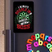 Doppel wie ein Boss - Dart Fan Magnet