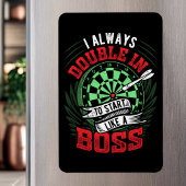 Doppel wie ein Boss - Dart Fan Magnet