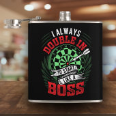 Doppel wie ein Boss Dart Flask 6 oz. Flachmann