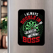 Doppel wie ein Boss - Dart Player Magnet