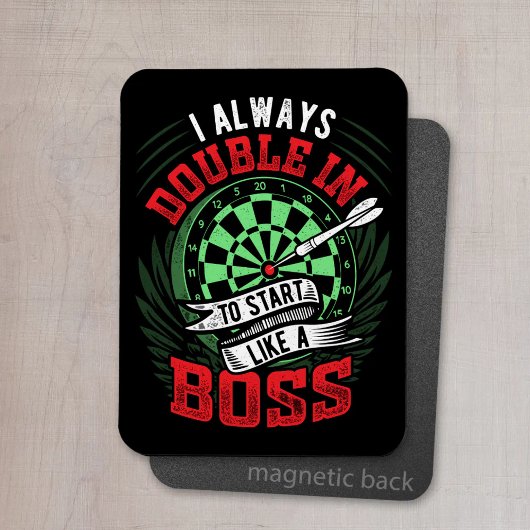 Doppel wie ein Boss - Dart Player Magnet