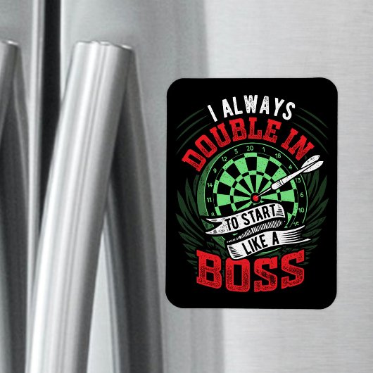 Doppel wie ein Boss - Dart Player Magnet