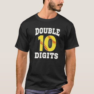 Doppel-Ziffern Geburtstagsdekorationen Junge 10 So T-Shirt