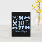 Doppel-Ziffern Geburtstagskleidung 10. Geburtstags Karte (Gelbe Blume)