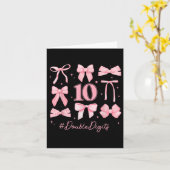 Doppel-Ziffern Geburtstagskleidung 10. Geburtstags Karte (Gelbe Blume)