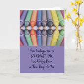 DoppelAbschluss-Glückwünsche, eine Doppelsache Karte (Gelbe Blume)