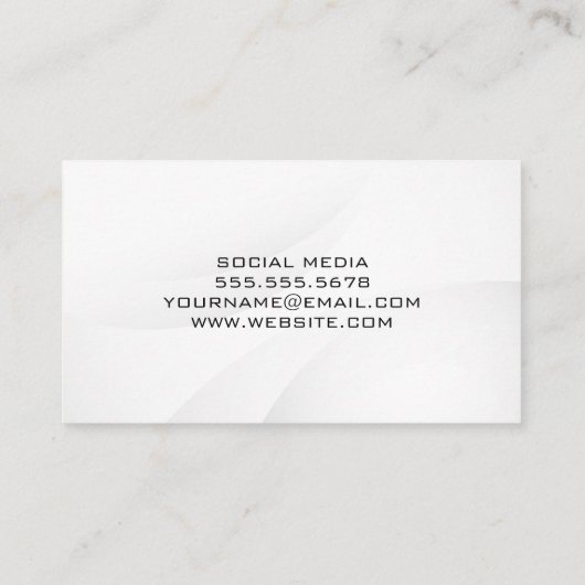 Doppelarbeit | Fitness Visitenkarte (Rückseite)