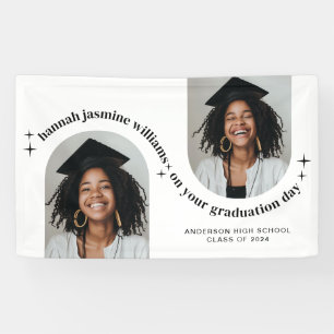 Doppelartiges Foto Girl Abschluss Poster Banner