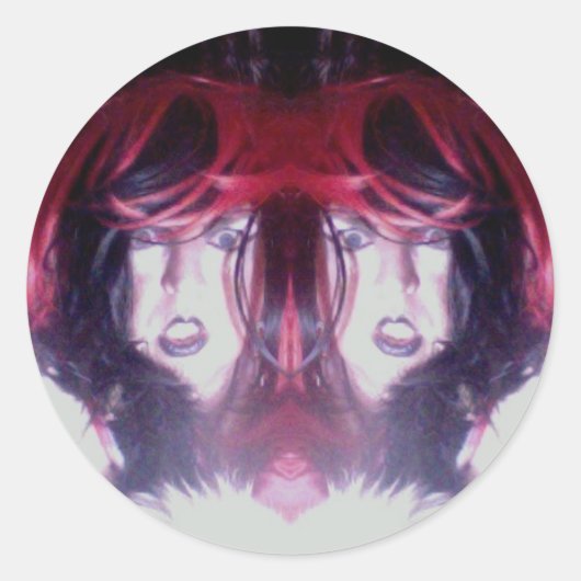 Doppelaufkleber Runder Aufkleber (Vorderseite)