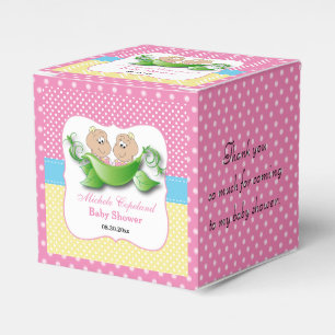 DoppelBaby-Dusche - zwei Erbsen in einer Hülse Geschenkschachtel