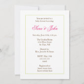 DoppelBaby-Duschen-Einladung - Eulen-Familie Einladung (Rückseite)