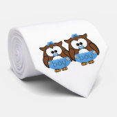 DoppelBabyeule Krawatte (Gerollt)