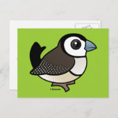 Doppelbarrierefinch Postkarte (Vorne/Hinten)