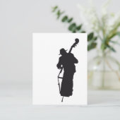 Doppelbassisten Postkarte (Stehend Vorderseite)