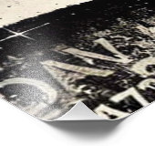 Doppelbelichtetes Menschenportrait mit Zahlen Buch Fotodruck (Ecke)