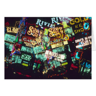 Doppelbelichtung, Casino-Zeichen, Las Vegas,