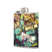 Doppelbelichtung, Casino-Zeichen, Las Vegas, Flachmann (Links)