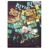 Doppelbelichtung, Casino-Zeichen, Las Vegas, Klemmbrett (Rückseite)