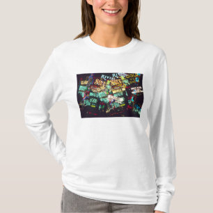 Doppelbelichtung, Kasinoschilder, Las Vegas, T-Shirt