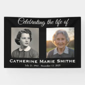 Doppelbild für Beerdigung oder Gedenkfeier Banner (Horizontal)