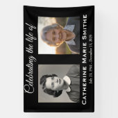 Doppelbild für Beerdigung oder Gedenkfeier Banner (Vertikal)