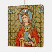 Doppelbild St. Barbara (JP 01) Square Keramikornament (Links)