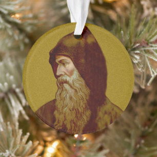Doppelbild St. Kyrill der Mönch (M 002) Circ Acryl Ornament