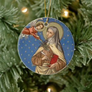Doppelbild St. Teresa von Avila (SAU 28) Keramik Ornament