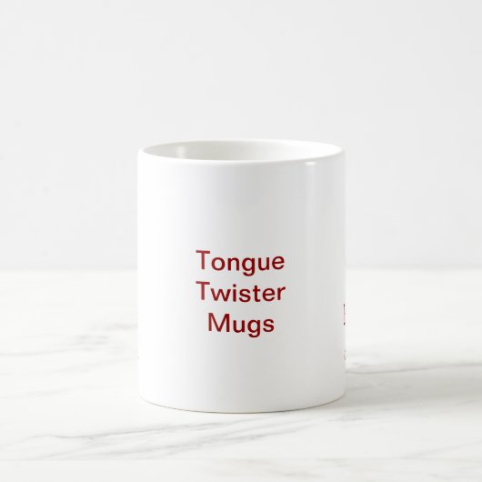 Doppelblase Gum Tongue Twister Tasse (Mittel)