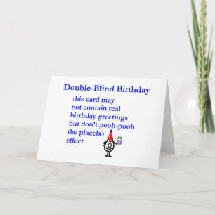 Doppelblind-Geburtstag - lustiges Geburtstagsgedic Karte