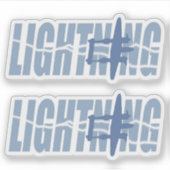 Doppelblitz Aufkleber (Vorderseite)