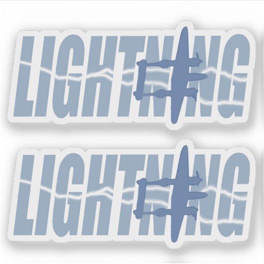 Doppelblitz Aufkleber (Vorderseite)