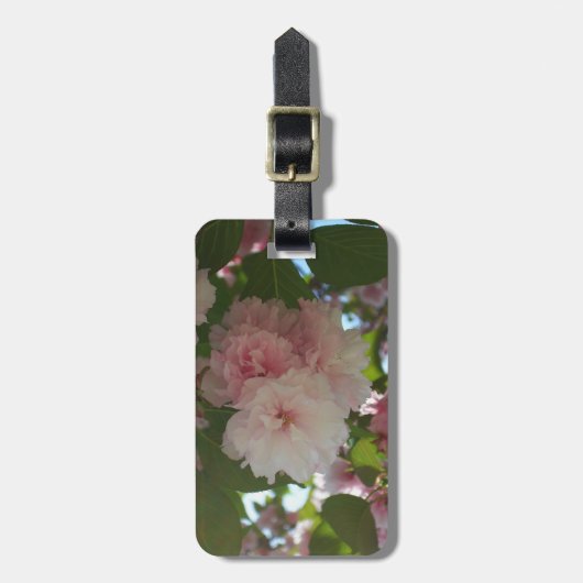 Doppelblühende Kirschbaum I Frühjahrsblüte Gepäckanhänger (Vorderseite vertikal)