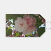 Doppelblühende Kirschbaum I Frühjahrsblüte Geschenkanhänger (Vorderseite (Horizontal))