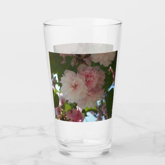 Doppelblühende Kirschbaum I Frühjahrsblüte Glas (Vorderseite)