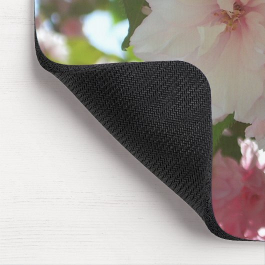 Doppelblühende Kirschbaum I Frühjahrsblüte Mousepad (Ecke)