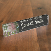 Doppelblühende Kirschbaum I Frühjahrsblüte Namensplakette (Seite)